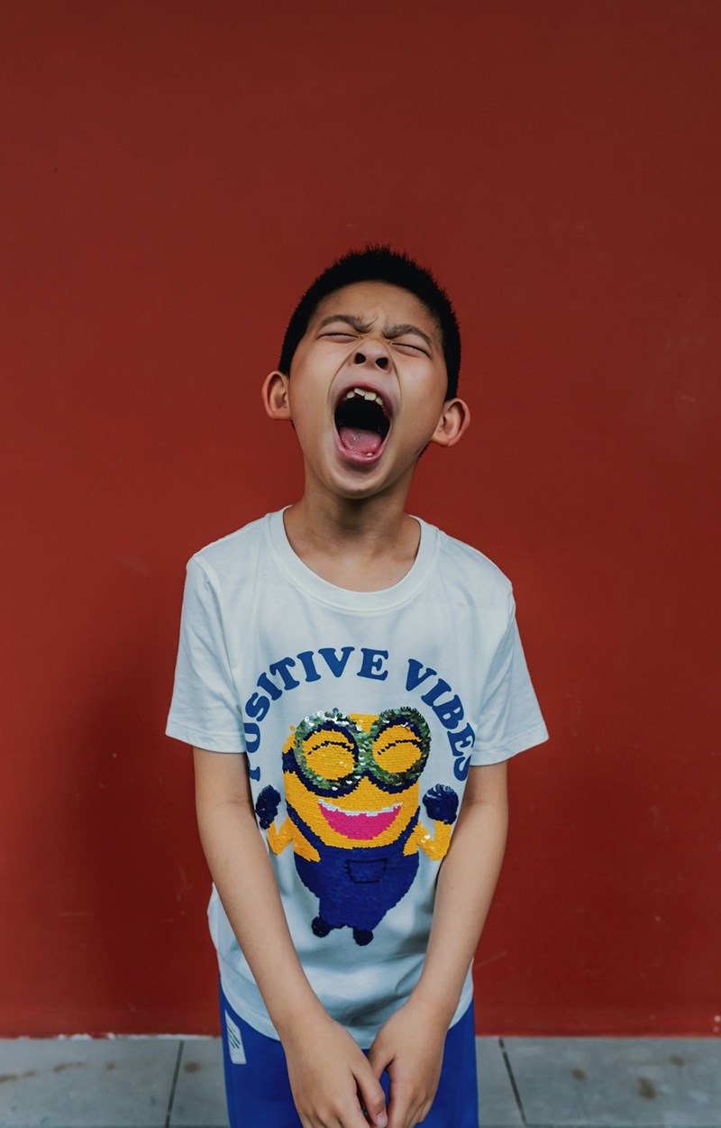 boy yelling