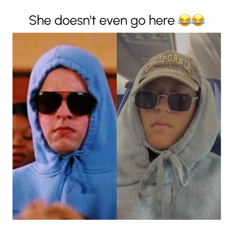 She doesn't even go here GIFORNIA