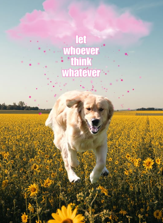 let whoever *think whatever