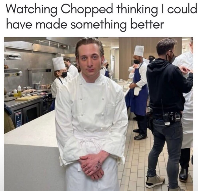 Watching Chopped thinking I could have made something better