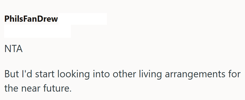 PhilsFanDrew ΝΤΑ But I'd start looking into other living arrangements for the near future.