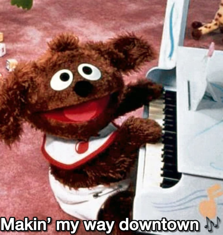Makin' my way downtown