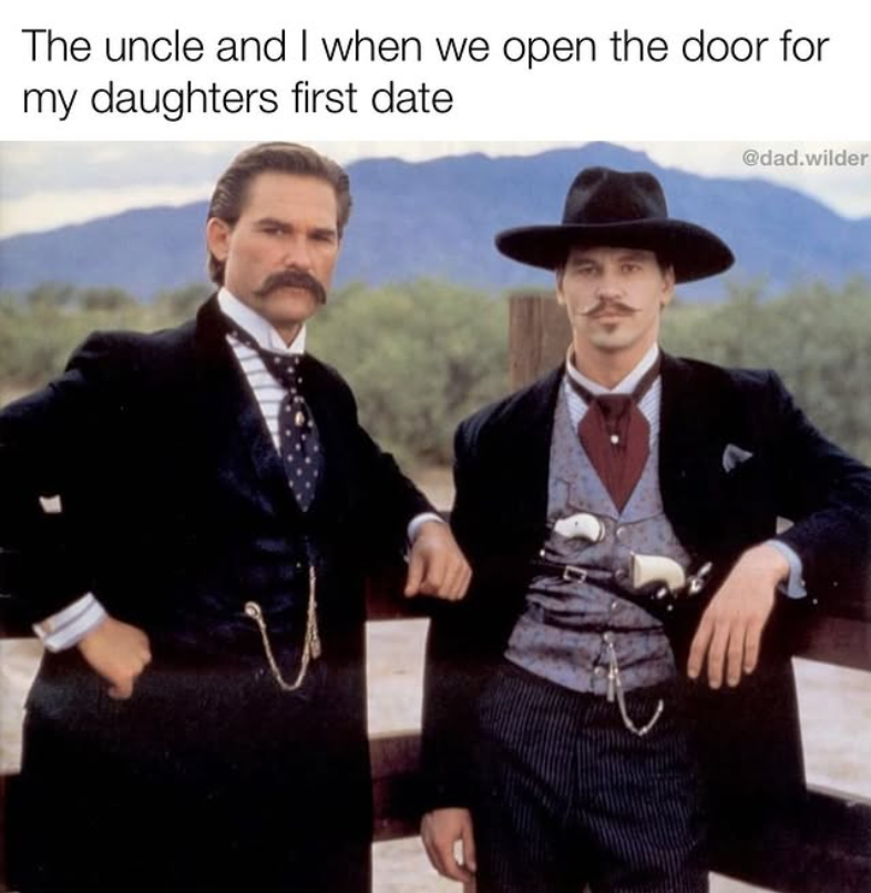 The uncle and I when we open the door for my daughters first date @dad.wilder