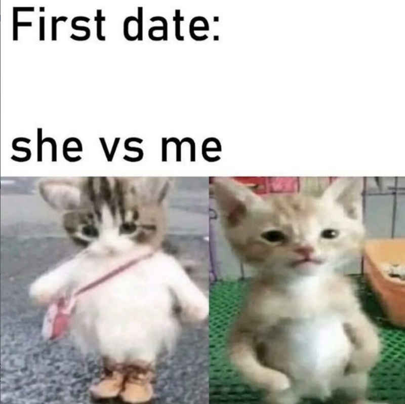 First date: she vs me