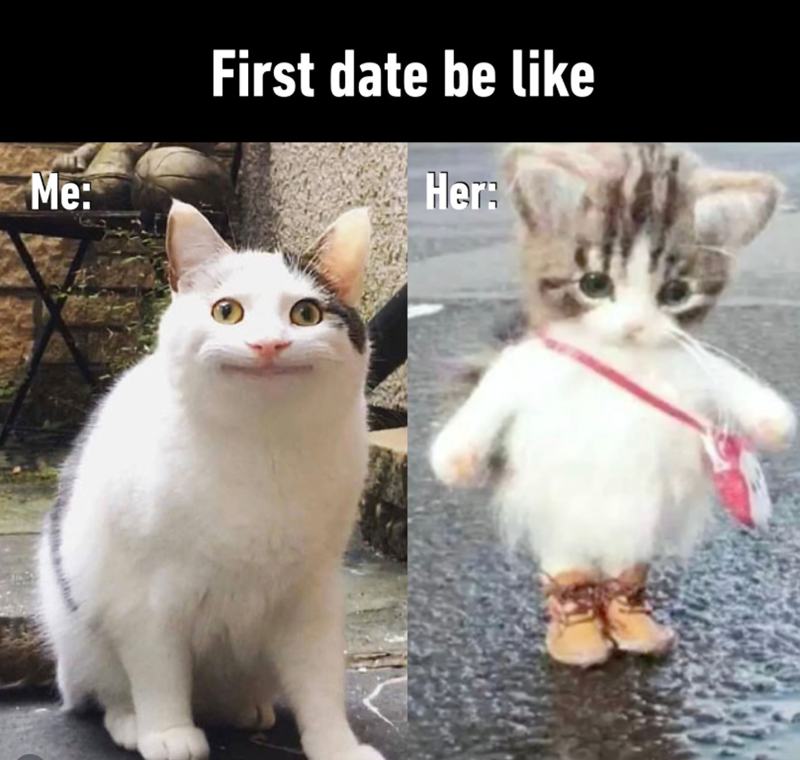 Me: First date be like Her: