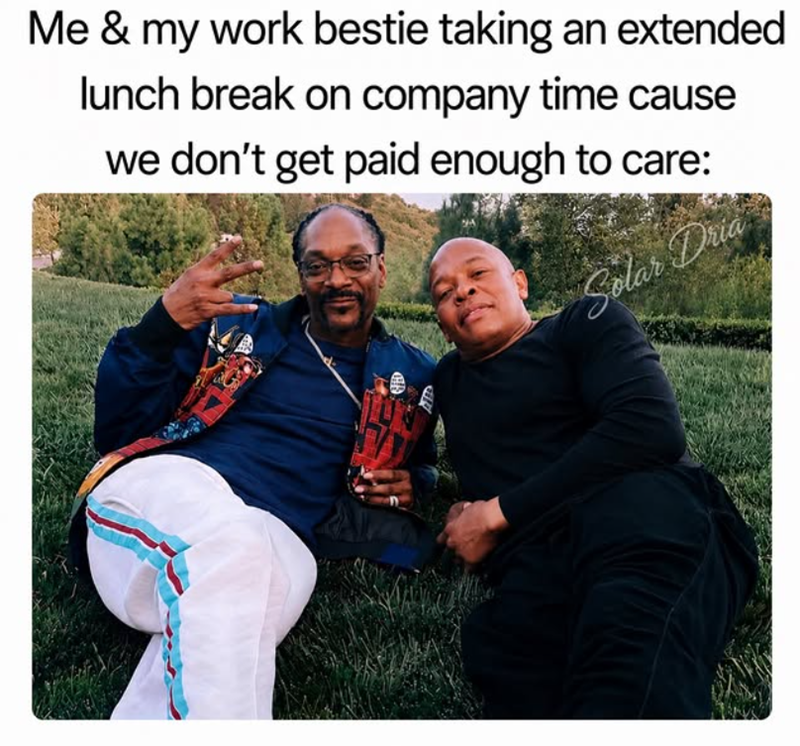 Me & my work bestie taking an extended lunch break on company time cause we don't get paid enough to care: Solar Dria S