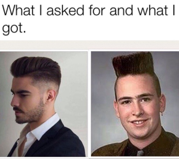 What I asked for and what I got.