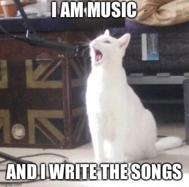 I AM MUSIC Drautynest AND I WRITE THE SONGS imglip.com