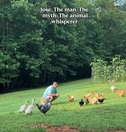 Jose. The man. The myth. The animal whisperer.