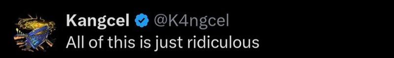 Kangcel @K4ngcel All of this is just ridiculous