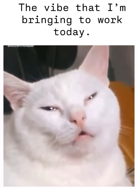 The vibe that I'm bringing to work today. wruturemindreader
