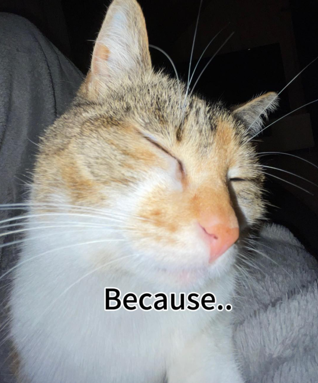 Because..
