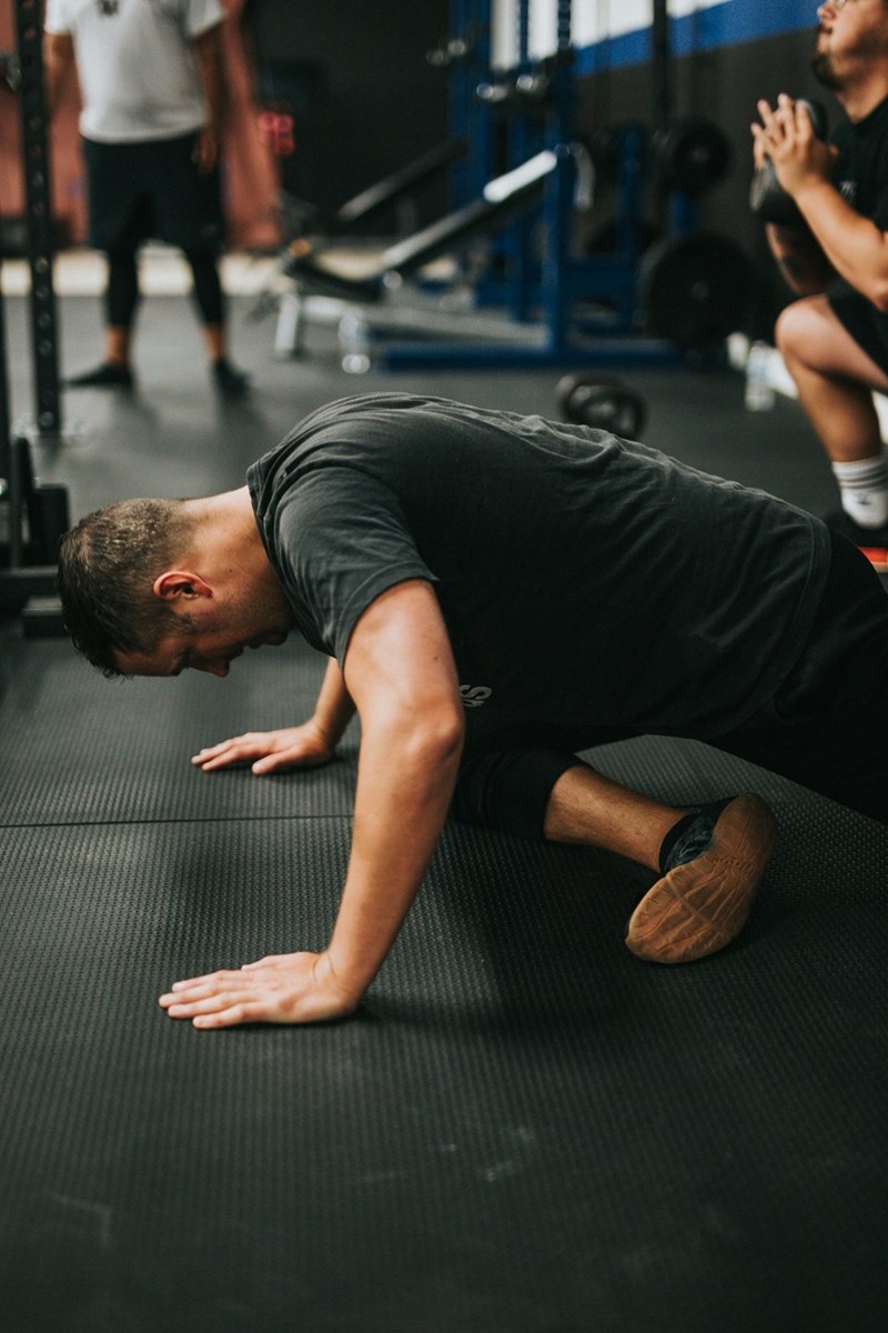 man exercising