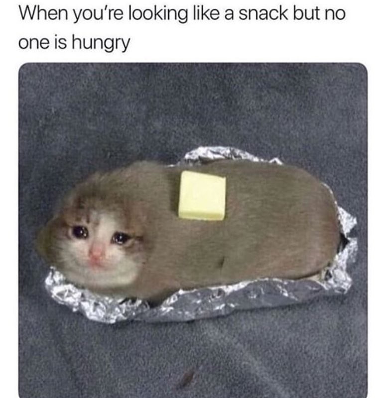 When you're looking like a snack but no one is hungry