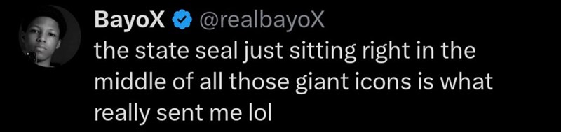 BayoX ❤ @realbayoX the state seal just sitting right in the middle of all those giant icons is what really sent me lol