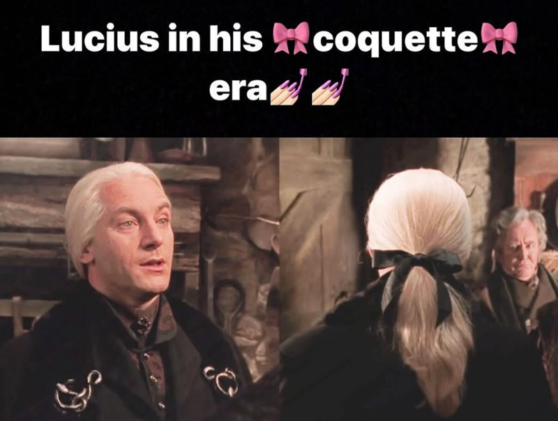 Lucius in his coquette era