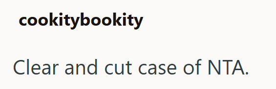 cookitybookity Clear and cut case of NTA.