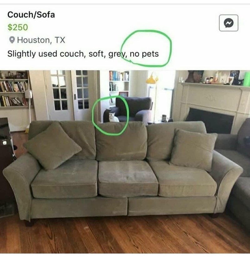 Couch/Sofa $250 Houston, TX Slightly used couch, soft, grey, no pets 2