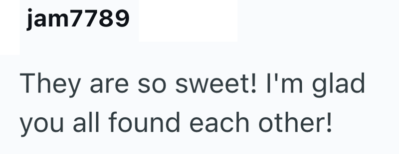 jam7789 They are so sweet! I'm glad you all found each other!