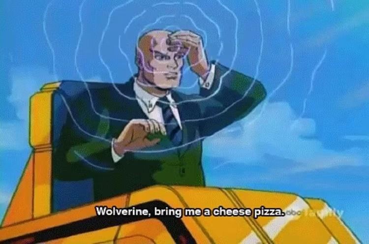Wolverine, bring me a cheese pizza,obotky