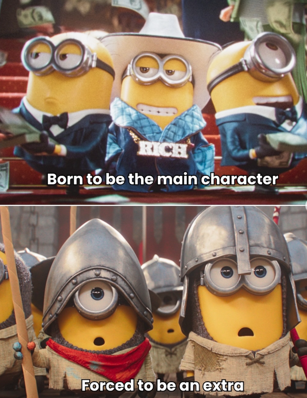 RICH Born to be the main character Forced to be an extra 00