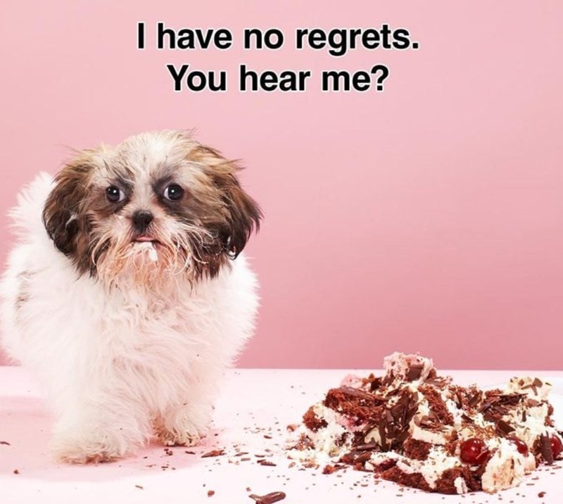 I have no regrets. You hear me?