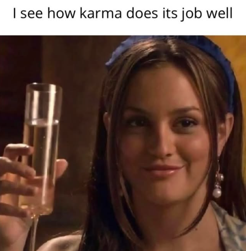 I see how karma does its job well