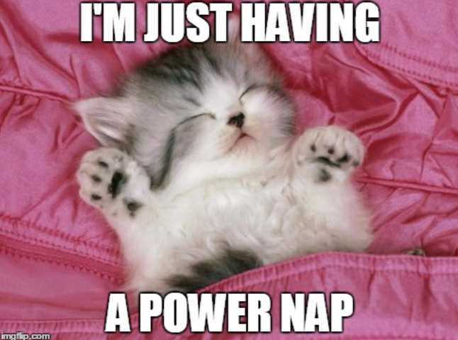 I'M JUST HAVING A POWER NAP imgflip.com