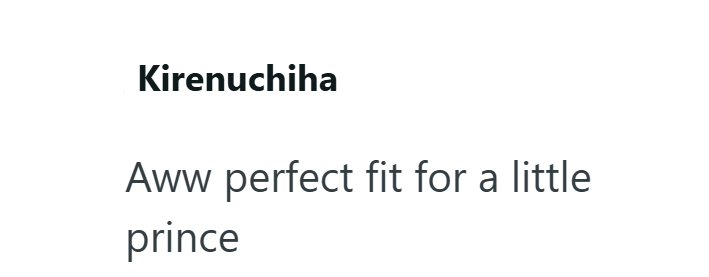 Kirenuchiha Aww perfect fit for a little prince