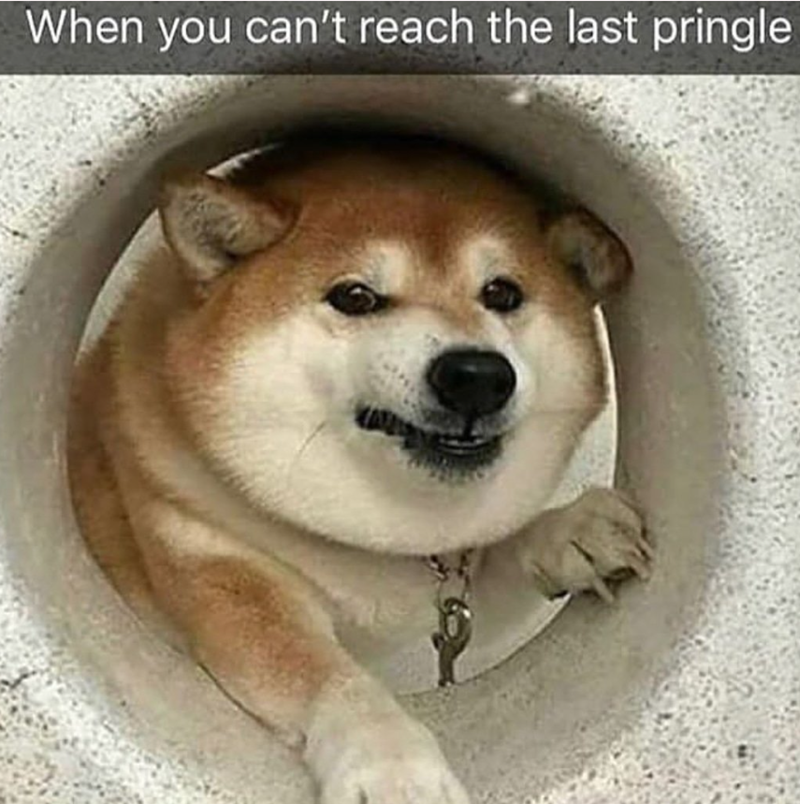 When you can't reach the last pringle