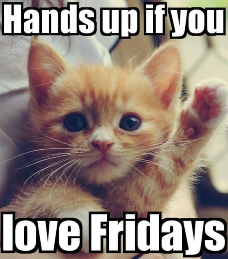 Hands up if you love Fridays
