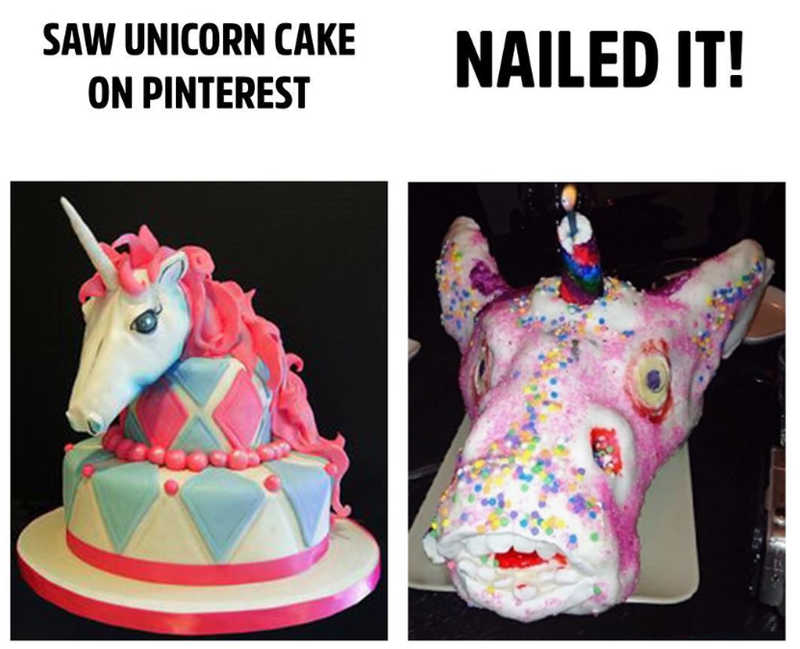 SAW UNICORN CAKE ON PINTEREST NAILED IT!