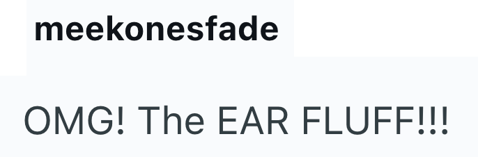 meekonesfade OMG! The EAR FLUFF!!!