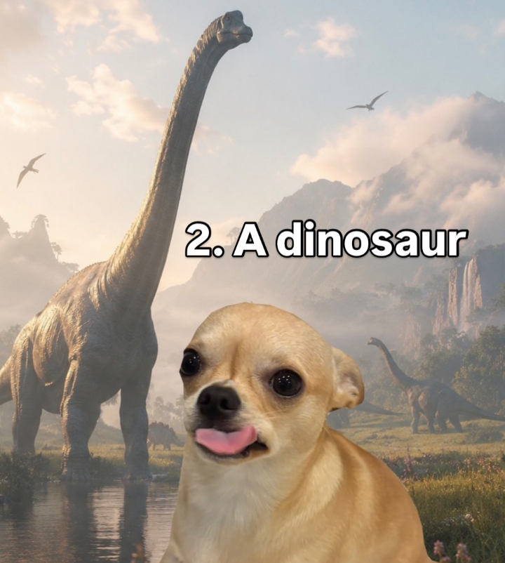 2. A dinosaur