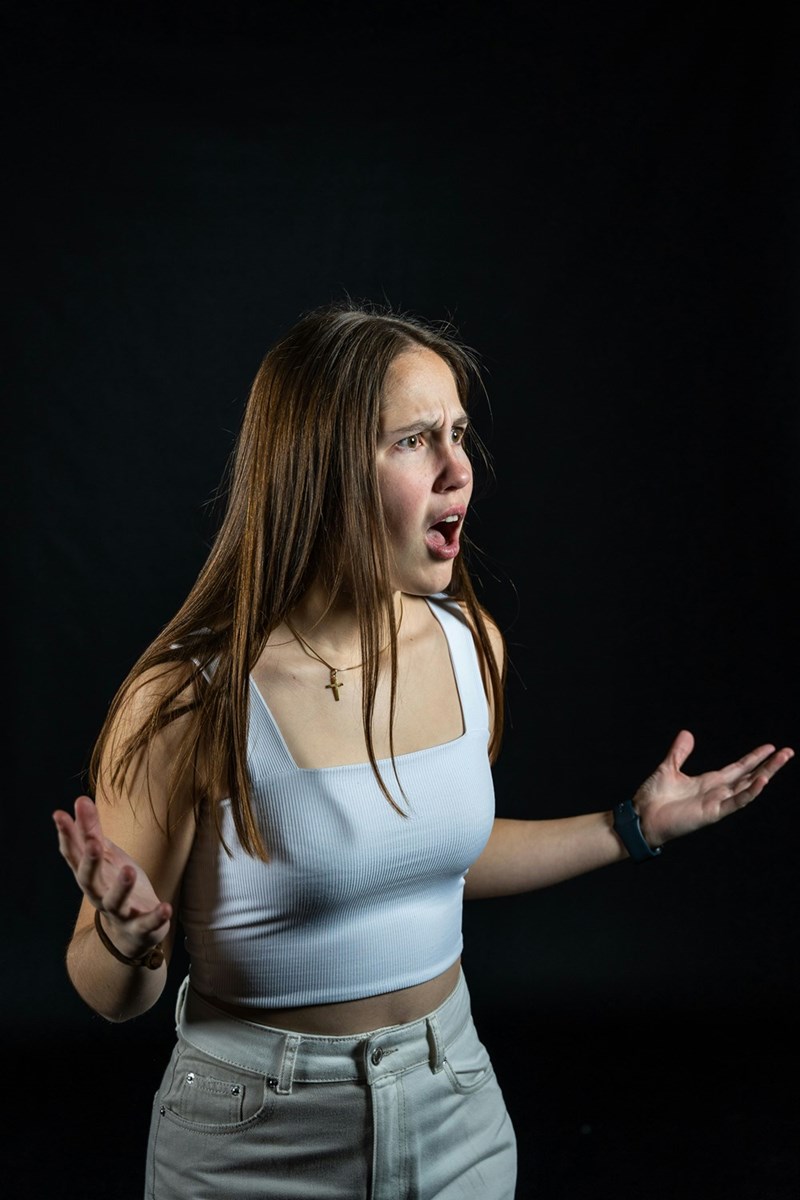 an angry woman