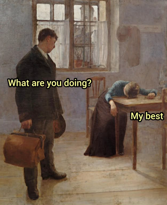 What are you doing? My best