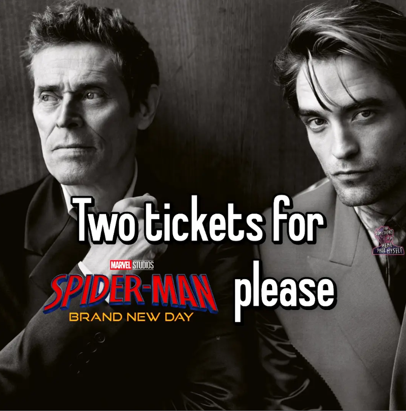 Two tickets for MARVEL STUDIOS SPIDER-MAN please BRAND NEW DAY SOMETHWH MENT PAGE MYSELF