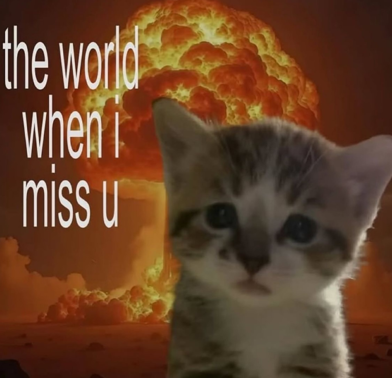 the world when i miss u