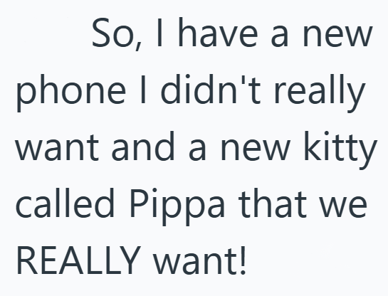 So, I have a new phone I didn't really want and a new kitty called Pippa that we REALLY want!