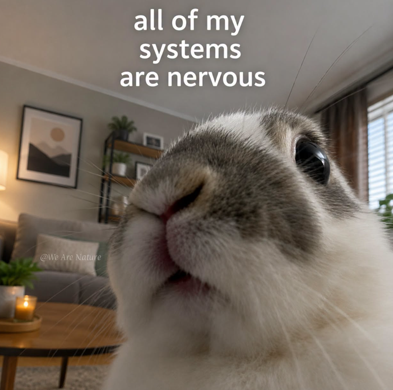 @We Are Nature all of my systems are nervous