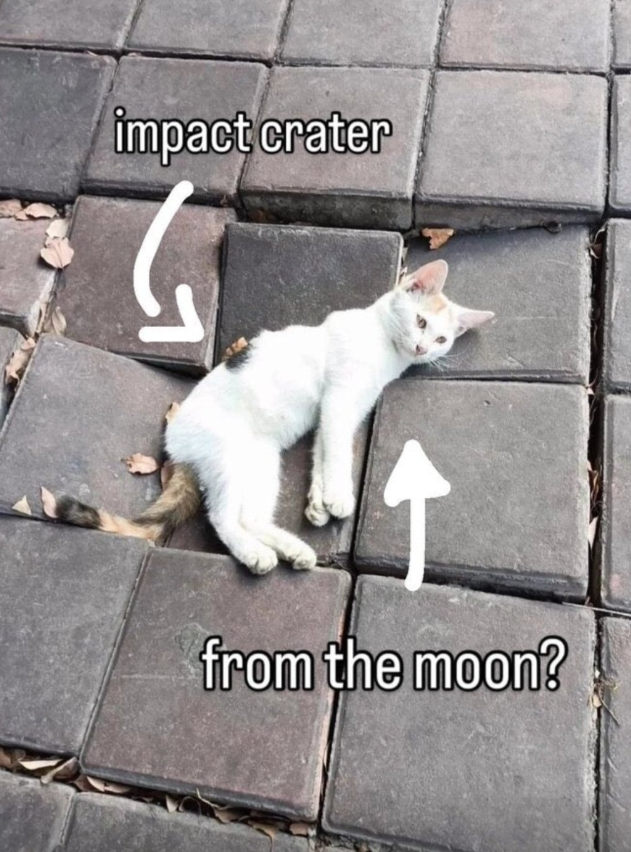 impact crater from the moon?