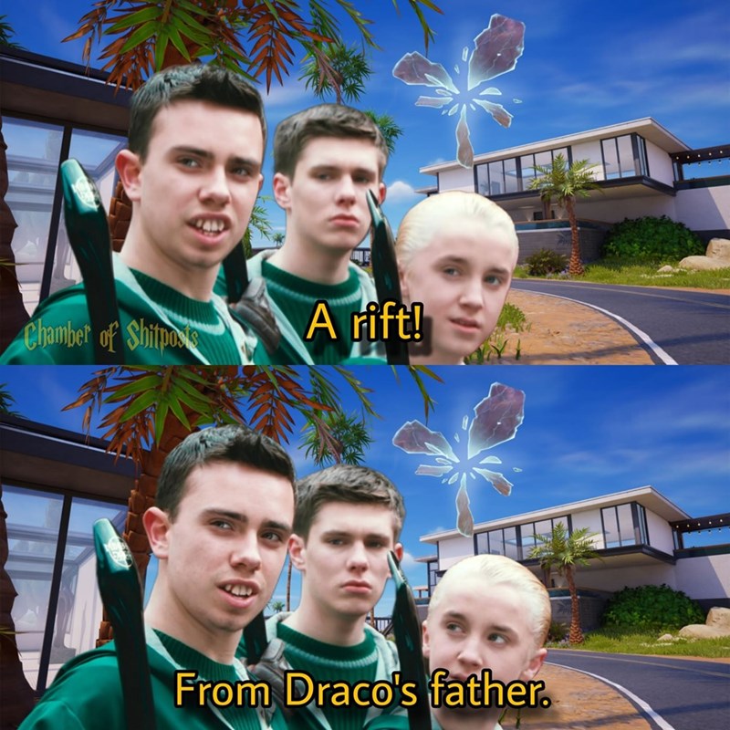 A rift! Chamber of Shitpos From Draco's father.