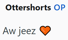 Ottershorts OP Aw jeez