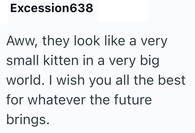 Excession638 Aww, they look like a very small kitten in a very big world. I wish you all the best for whatever the future brings.
