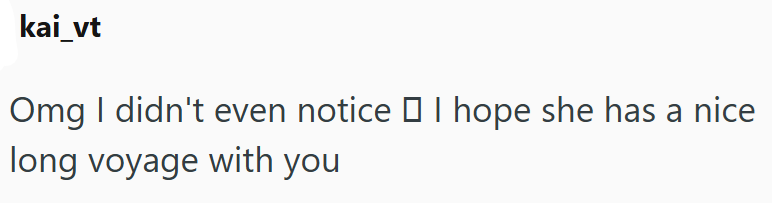 kai_vt Omg I didn't even notice ☐ I hope she has a nice long voyage with you