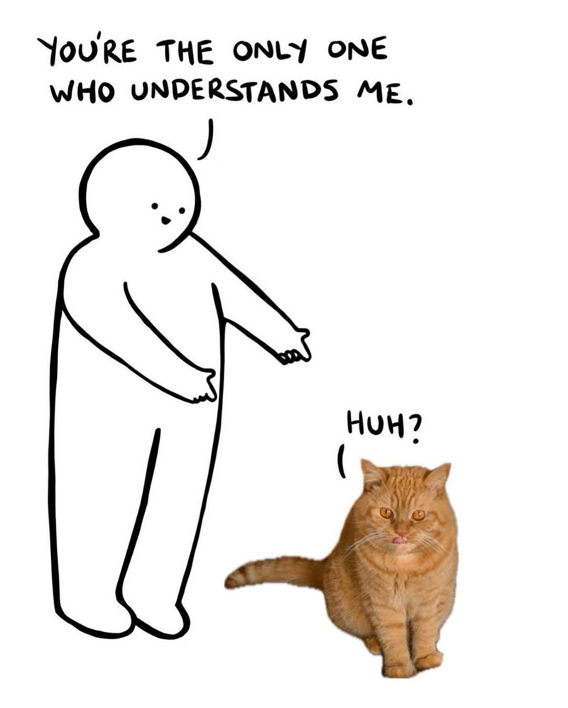 YOU'RE THE ONLY ONE WHO UNDERSTANDS ME. HUH? 1