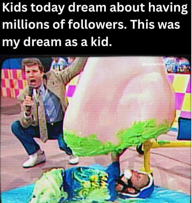 Kids today dream about having millions of followers. This was my dream as a kid. @irememberthat