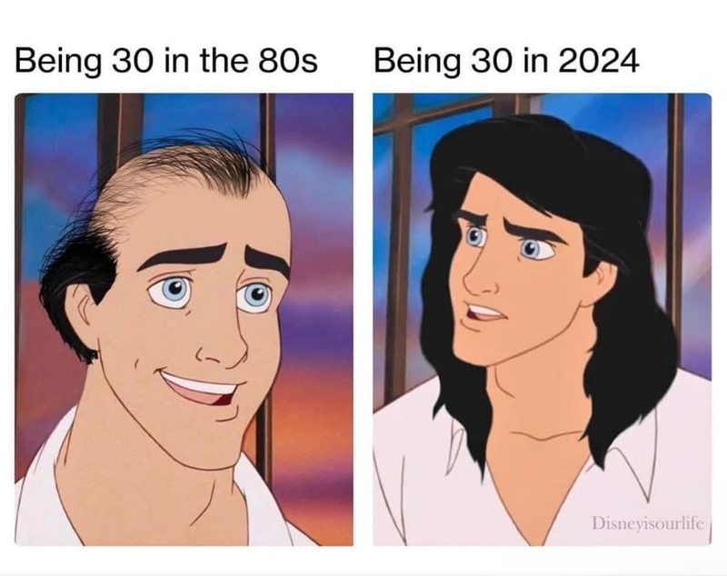 Being 30 in the 80s Being 30 in 2024 Disneyisourlife