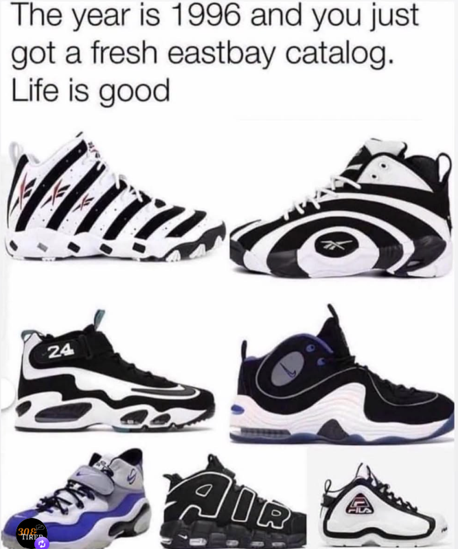 The year is 1996 and you just got a fresh eastbay catalog. Life is good 30 TIRE 24 AIR