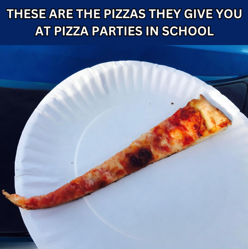 THESE ARE THE PIZZAS THEY GIVE YOU AT PIZZA PARTIES IN SCHOOL